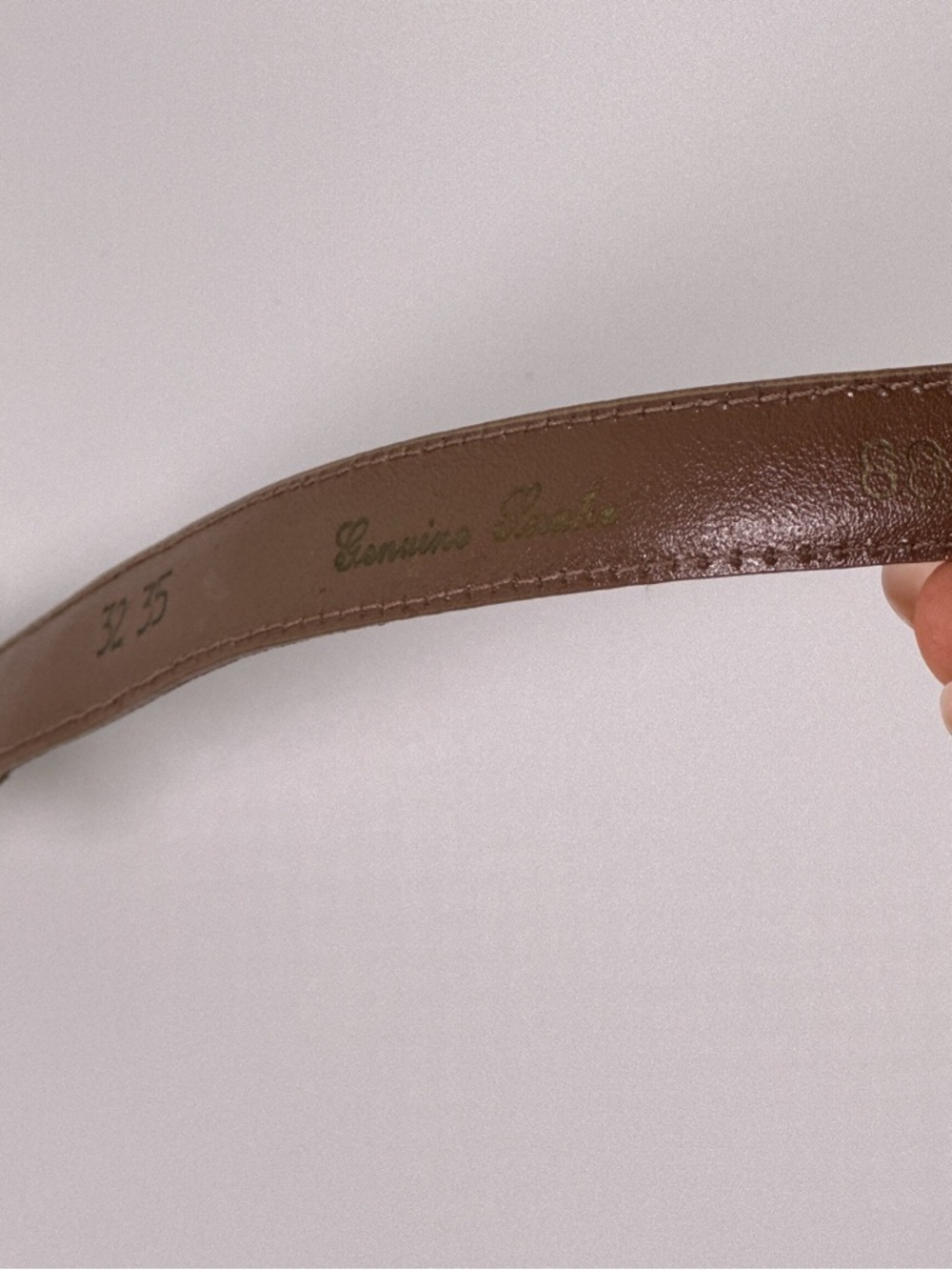Vintage Genuine Snakeskin Belt 32 35 Brown Waist Accessory - Picture 9 of 12